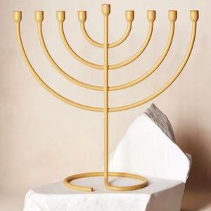 สีทองด้านเรียบง่ายพร้อมการออกแบบที่ทันสมัยสะอาดสำหรับการตกแต่งที่ทันสมัยและเทียนตามเทศกาล - Product Image 1