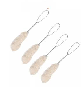 100 brosses à coton avec manche en acier, brosse industrielle pour bricolage OEM - Product Image 1