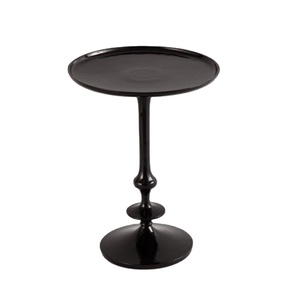 Taburete elegante para el hogar, hotel, restaurante, sala de estar, mesa con forma redonda de flores, soporte lateral, taburetes de aluminio - Product Image 3