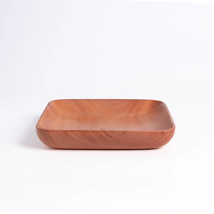 Bandeja de servicio de madera rústica hecha a mano para decoración Bandeja de madera elegante - Product Image 1