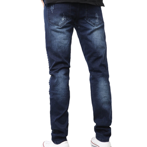 Hombres Streetwear Fabricante Custom Denim Jeans Chenille Bordado Logo Cargo Denim Pants Twill Baggy Jeans con Nuevos estilos - Product Image 3