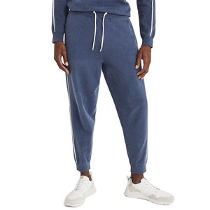 Pantalons de survêtement décontractés de haute qualité, taille mi-haute à haute, jambe droite ample, tissu en coton fin à séchage rapide, élégant pour le sport et le travail - Product Image 1