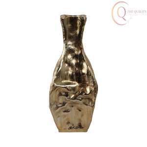 Handmade Metal Tabletop <b>Vase</b> Unique Finish Contemporary Design Customizable Colors Logo for Home/Restaurant Use Decorative - Product Image 2