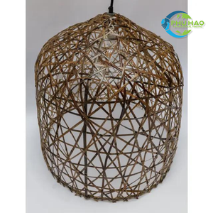 Interiores creativos y orgánicos: RATTAN BAMBOO LANTERN CHANDELIERS Elección perfecta para su hogar Restaurante Resort Garden - Product Image 2