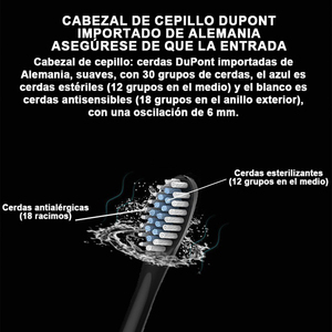 Cepillo de Dientes Eléctrico de Diseño Ergonómico para Adultos y Niños, Resistente al Agua, con Pantalla LED, Interfaz de Carga Tipo C, Recargable por USB - Product Image 5