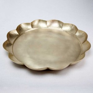Plat de service et plateau en métal de qualité élégante à un seul niveau, vaisselle pour hôtel et événements - Product Image 5