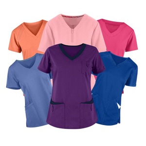 ชุดพยาบาลทางการแพทย์แบบทอบางเฉียบสำหรับผู้หญิงชุดเครื่องแบบทางการแพทย์แบบยืดได้พิมพ์ลายด้วยมือ - Product Image 5