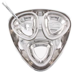 Juego de bandejas de comida de hospital con 3 compartimentos para ensaladas y cuencos de sopa Bandeja de comida para cantina de prisión - Product Image 2