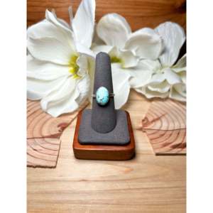 Navajo-<b>Crafted</b> Cultural Collectible Ring Golden Hill Turquoise & Sterling Silver Size 7.75 - Product Image 1