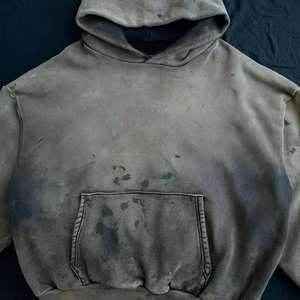 Sudadera con capucha y cremallera de algodón pesado vintage personalizada para hombre, diseño de lavado ácido desgastado de gran tamaño con técnicas bordadas de invierno - Product Image 2