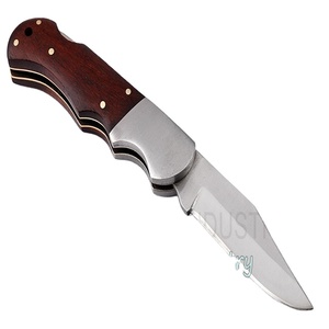 Navaja de Supervivencia para Exteriores, Apertura Deslizante, Alta Dureza, Acero de Damasco VG10, Borde Biselado, Punta de Caída, Mango de Ébano, Grado Industrial, 1 Año de Garantía - Product Image 1