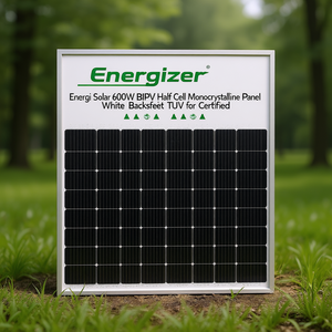 แผงโซลาร์เซลล์ Energizer Solar 600W BIPV แบบ Half Cell Monocrystalline แผ่นหลังสีขาว ได้รับการรับรองมาตรฐาน TUV - Product Image 3