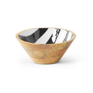 Super Quality Enamelware Printed Wooden Serving Bowl Manufacturer New Design Hand Printed Wooden Salad Serving Bowl - Product Image 1