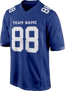 Maillot de football américain personnalisé sublimé respirant grande taille à manches courtes avec logo frontal - Product Image 2