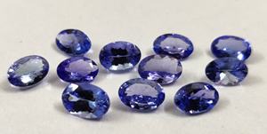 Tanzanite ธรรมชาติขนาด7x9มม. รูปไข่ทรงวงรีทรงหลวม - Product Image 4