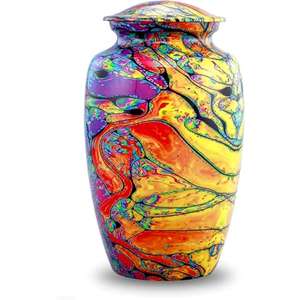 Custom Engraved Metal Human Urns For Ashes Adult <b>Memorial</b> Personalized Metal Human Urns For Home Or Columbarium - Product Image 3