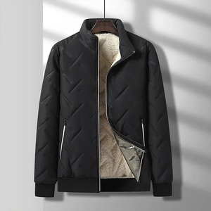 <b>Men's</b> Thickened Winter Cotton <b>Coat</b> with Hooded Stand Collar Slim Puffer Parka Fleece Lining Casual Outerwear <b>Long</b> <b>Padded</b> Jacket - Product Image 6