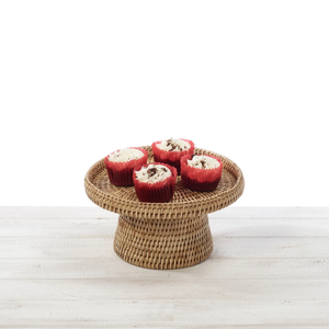 ชั้นวางเค้กหวาย งานสานด้วยมือ หวายธรรมชาติ สำหรับโชว์ขนมหวาน - Product Image 3