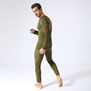 Ensemble de sous-vêtements thermiques pour homme de qualité supérieure, toutes saisons, tissu en élasthanne/polyester, respirant, chaud, séchage rapide, écologique, plus - Product Image 3