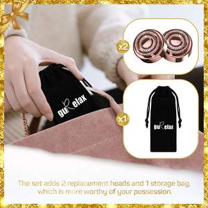 Épilateur rechargeable pour femmes, rasoir féminin indolore, lame en acier inoxydable, épilateur facial IPX7 pour les lèvres, le menton et les bras - Product Image 6