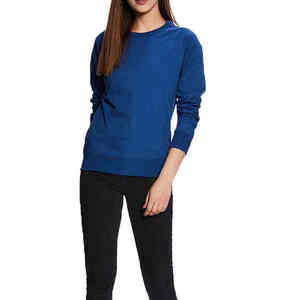 Sweat-shirts pour femmes de haute qualité 100% coton, style streetwear, coupe régulière, respirants, doublés en tricot, 220g, mode d'hiver, vente en gros - Product Image 4