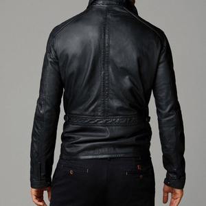 Chaqueta de Cuero para Hombre 2025, con Tela de Lona, Logotipo Frontal, Capucha, Impermeable, Cuello Alto, Ecológica, de Alta Calidad para Invierno - Product Image 3