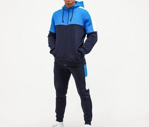 ชุดวอร์มสำหรับผู้ชายกางเกงคาร์โก้ขนาดใหญ่มีฮู้ดสำหรับใส่วิ่งเล่นกีฬาวิ่งผ้าเกล็ดปลาแบบมีซิป - Product Image 1