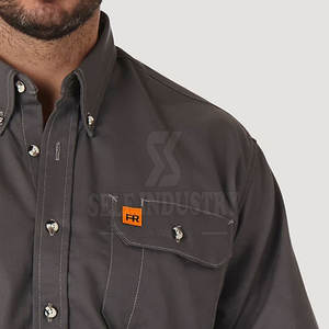 Personalice su propio logotipo Hombres Soldadura FR Camisas Secado rápido Mangas largas Hombres Soldadura FR Camisas - Product Image 4