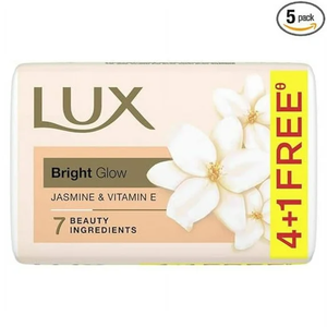 LUX Bright Glow มะลิ & Vitamin E สบู่อาบน้ำ100กรัม (ซื้อ4แถม1) - Product Image 4