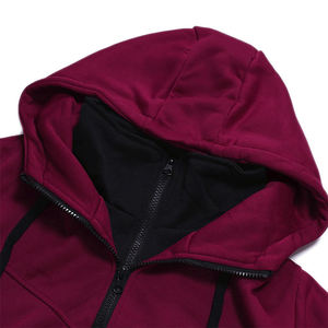 Sweat à capuche personnalisé de haute qualité avec fermeture éclair, sweat à capuche basique en coton mélangé, fermeture éclair intégrale avec fermeture éclair sur le devant unisexe pour l'hiver - Product Image 6