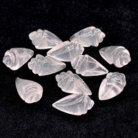 Perles en quartz rose naturel sculptées en forme de coquille d'escargot, 18x10mm, perles en pierres précieuses sculptées à la main, vente en gros
