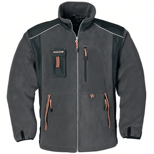 Sudadera con Capucha y Chaqueta de Forro Polar TERRATREND en Gris Oscuro/Negro/Naranja, Sudaderas Promocionales - Product Image 2