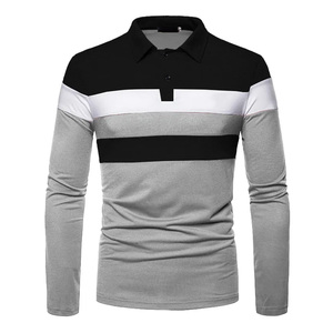 Polo de manga larga en blanco personalizado de alta calidad para hombres y mujeres Polo con logotipo personalizado Unisex - Product Image 3