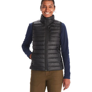 Fabricant de vêtements personnalisé avec logo Gilet bouffant en duvet pour femmes Gilet léger d'hiver coupe-vent Gilets bouffants pour femmes - Product Image 1