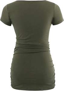 Camiseta de Maternidad sin Mangas de Color Sólido para Mujer, Ajuste Holgado, Verano, Lactancia, Estampado, Secado Rápido, 100% Algodón, Diseño Personalizado - Product Image 6