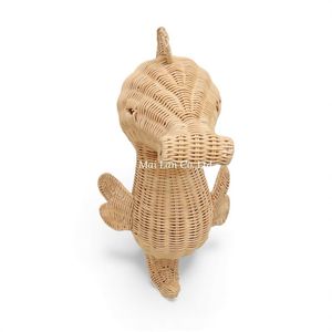 Decoración de Pared de Caballito de Mar de Ratán Natural Hecha a Mano, Tejida y Colgante para Cuarto de Bebé, Divertida y Ecológica - Product Image 3