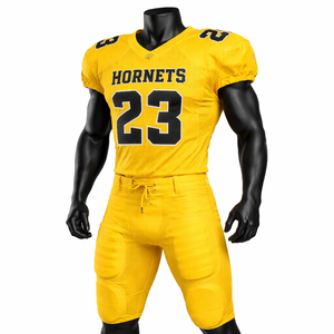 Conjunto de Uniforme de Fútbol Americano Personalizado al por Mayor, Pantalones de Jersey Transpirables de Malla, Ropa Deportiva para Equipos, OEM a Granel - Product Image 3