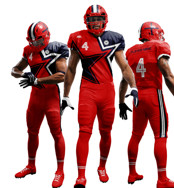 American Football Kit Soccer Sports Equipment Printed Uniforms Numbered Shirts Football Padding Manufactured Sports Wear