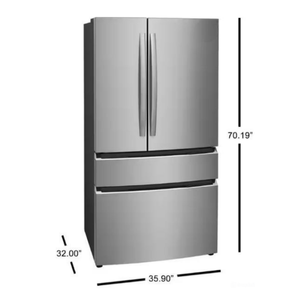 22.5 pies cúbicos Refrigerador de 4 Puertas Francesas con Dispensador de Hielo – Acero Inoxidable Resistente a las Huellas Dactilares - Product Image 3
