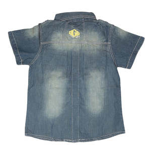 Boys <b>Half</b> Sleeves Denim <b>Shirt</b> - Blue - Product Image 2