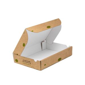 Boîte Rectangulaire Recyclée Mod FRANK 16,5x20x5 Cm - Couvercle et Base Personnalisés pour Emballage Alimentaire - Product Image 5