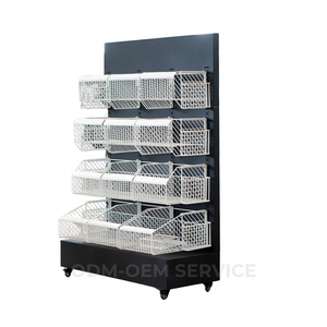 Estantes de exhibición de góndola de almacenamiento de metal de un solo lado personalizados ADONG A34 precio competitivo estante de supermercado para venta al por menor - Product Image 1