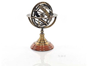 Nuevo soporte armillary de metal en acabado vintage Nuevo soporte de globo de metal Última decoración náutica armillary en precio al por mayor - Product Image 5