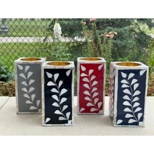 MOP incrustation Bakhoor brûleur d'encens incrustation d'os de bois Ramadan Eid cadeau mère perle Mubkhar Medkhan Bakhoor brûleur vacances spéciales - Product Image 3