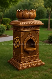 South Indian Style Teak Wood Waterproof Storage Pooja <b>Mandir</b> Home Manufacturer Exporter Customized Handcrafted Foldable Hindu UK - Product Image 5