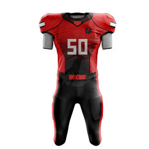 Uniforme de fútbol americano de color liso de diferentes estilos, cómodo uniforme de fútbol americano de secado rápido - Product Image 1
