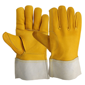 Gants de soudage TIG professionnels en cuir de vachette, flexibles, respirants, écologiques, style gauntlet, utilisables en toutes saisons, résistants à la chaleur - Product Image 4
