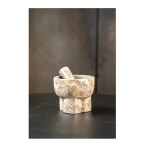 Mortero y Mazo de piedra de mármol Natural personalizado, Juego de 3 piezas, ingredientes, artículos de cocina a un precio asequible - Product Image 4