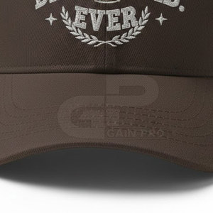 หมวกวันพ่อที่ดีที่สุดในโลกพร้อมดีไซน์งานปักแบบกำหนดเองอย่างมีสไตล์และสายรัดปรับได้ - Product Image 4