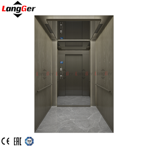 Elevador de pasajeros de lujo personalizado | Vidrio panorámico y <span class=keywords><strong>cabina</strong></span> de acero inoxidable dorado para hotel y Villa - Product Image 5